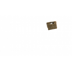 Grande malle en rotin sans couvercle pour vélo