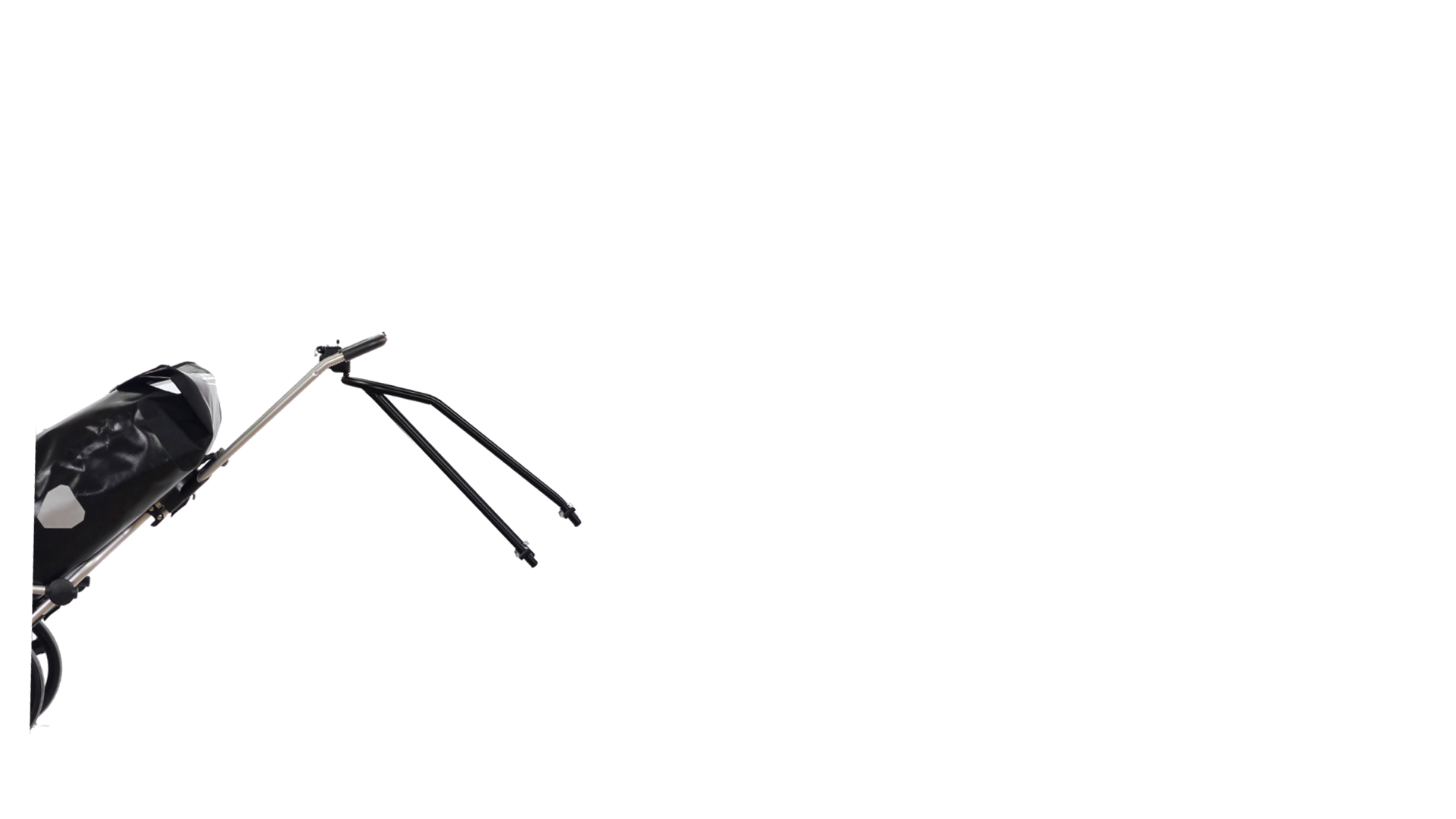 Chariot avec sac isotherme à fixer à un vélo,noir