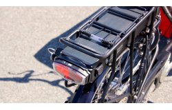 Triporteur NIHOLA CARGO 4.0 avec  protection pluie rouge