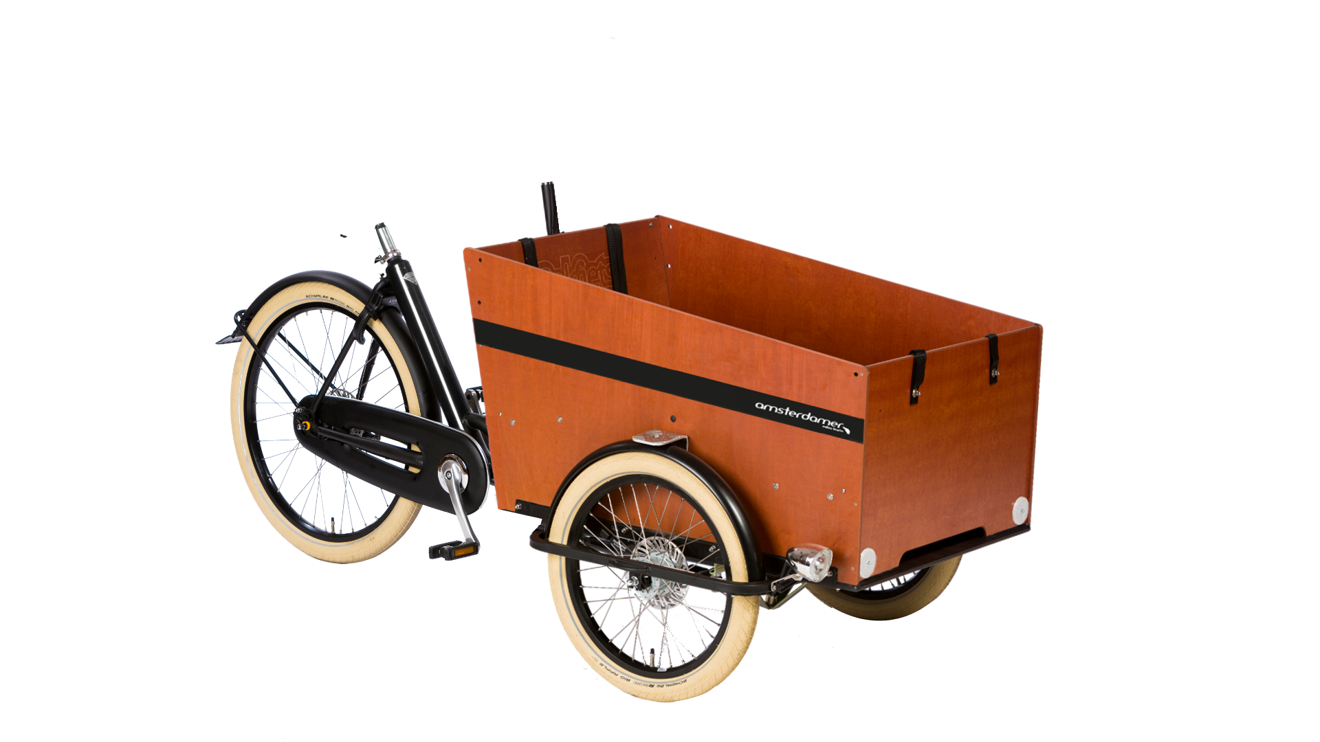 Triporteur Bakfiets.nl sur coussins d'air avec différentes options - cliquez sur Configurer pour plus d'informations