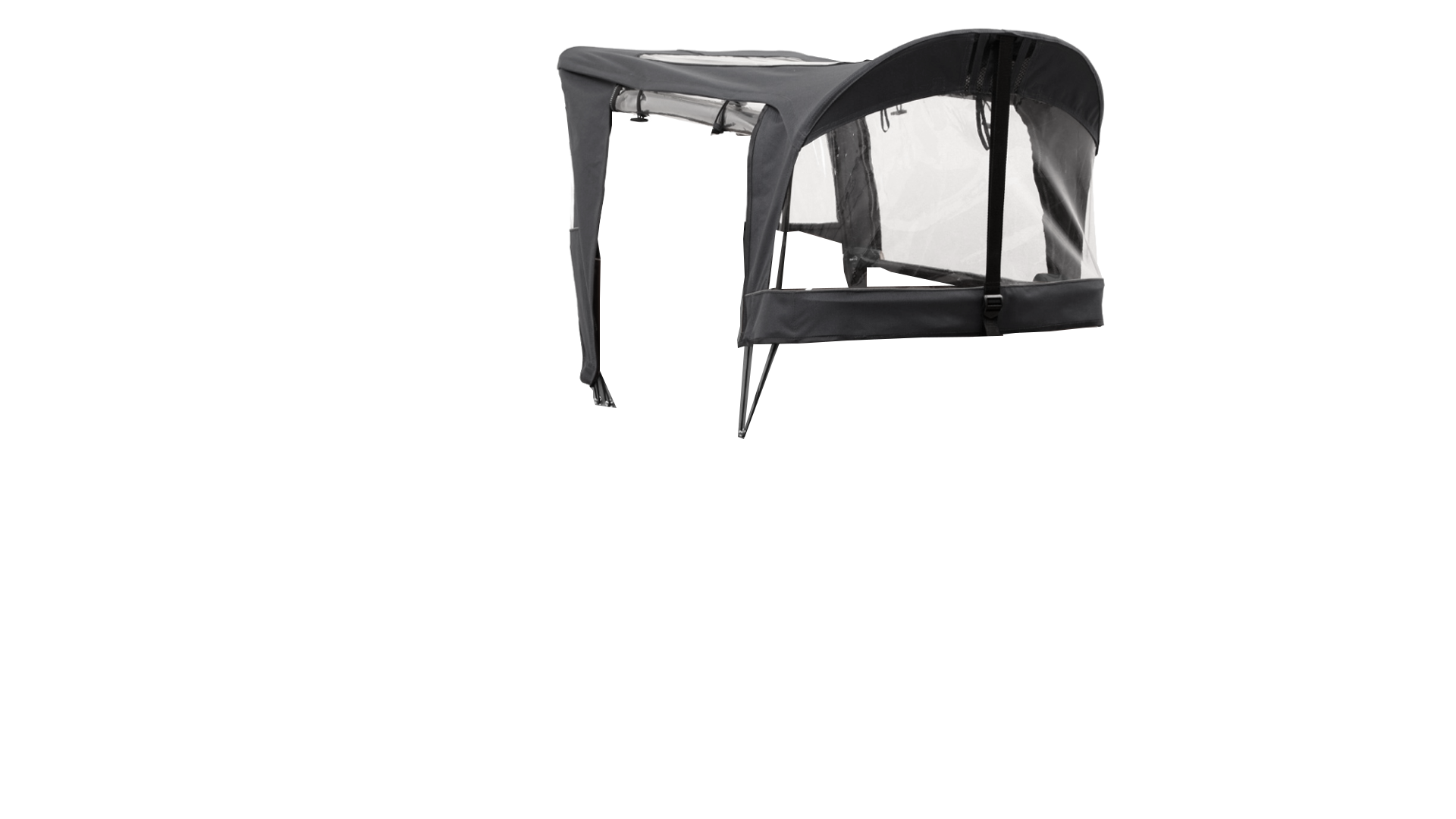 Tente de pluie grise Triporteur Babboe Curve