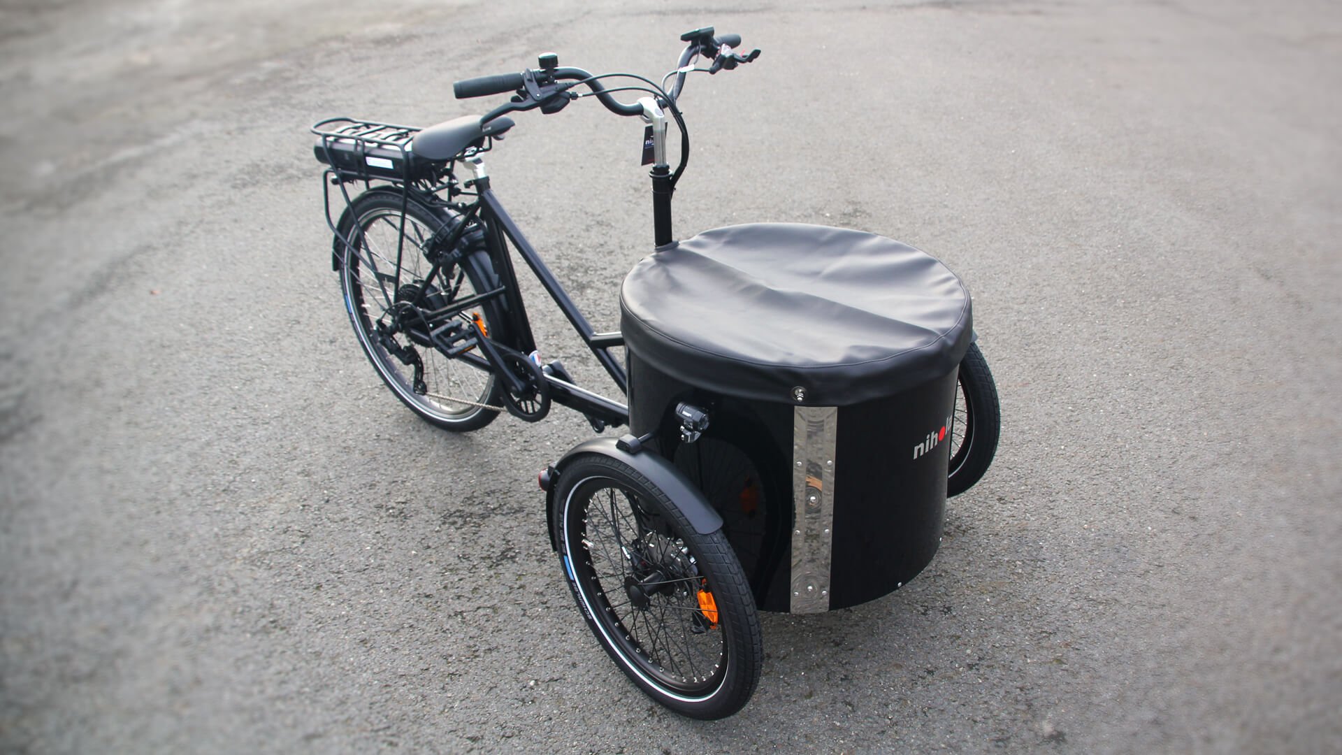 Bâche de protection installée sur modèle Nihola LOW