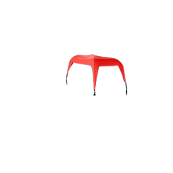 Pare-soleil Triporteur  Amsterdam Air Smiley rouge (sans arceau)