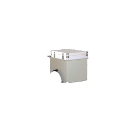 Coffre isotherme avec un couvercle pour triporteur 