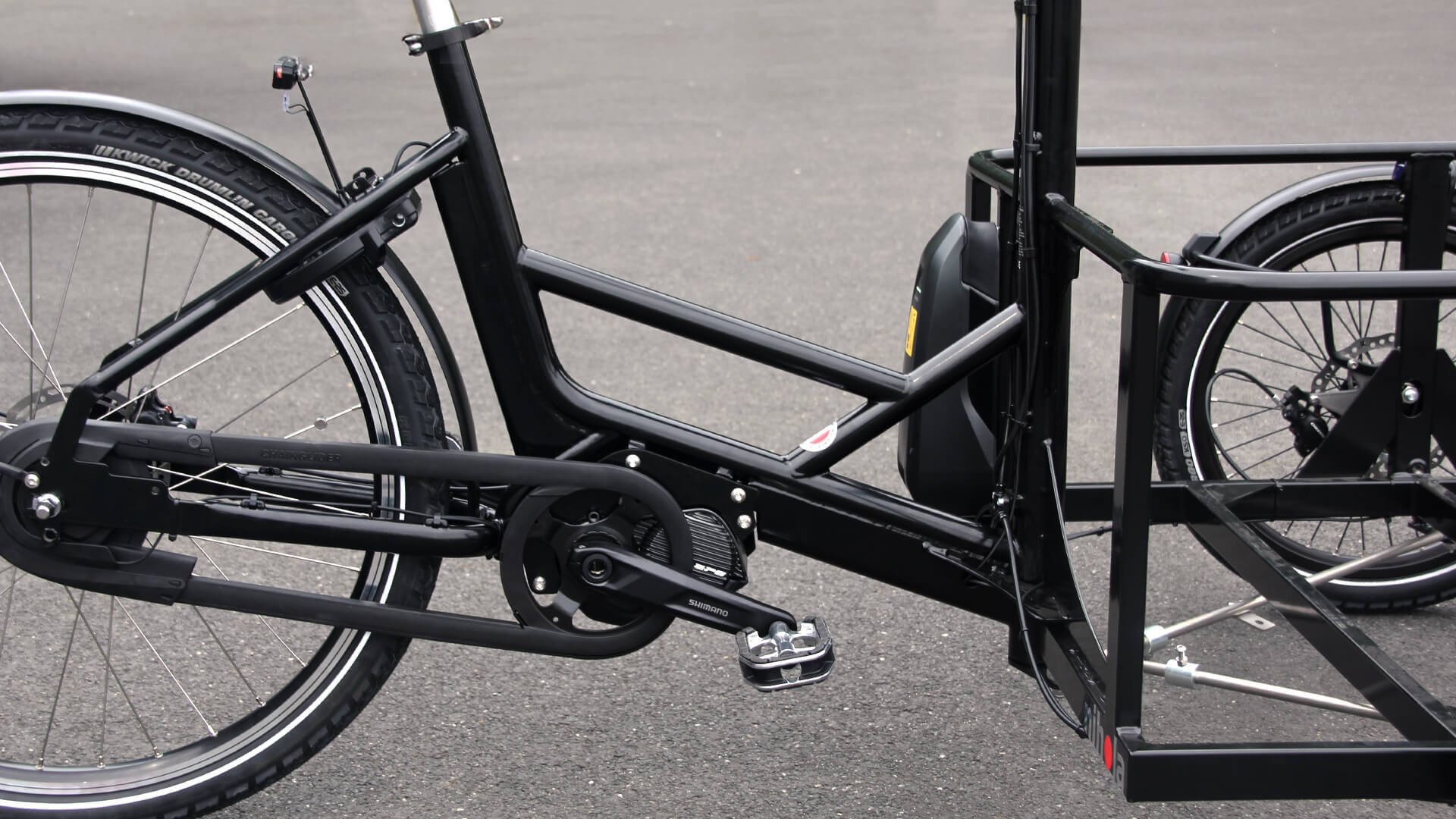 Le nouveau cadre G2 des triporteus Nihola, plus bas, plus facile à enjamber mais toujours aussi solide