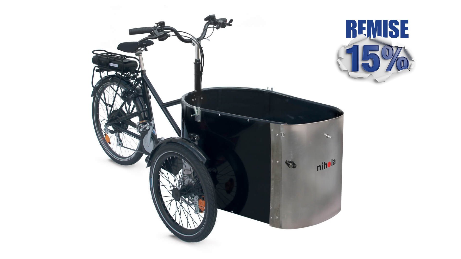 NIHOLA CARGO Open - Assistance électrique roue arrière