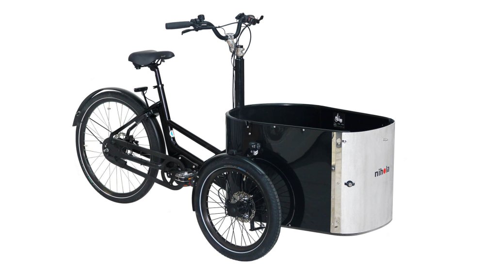 Triporteur NIHOLA CARGO Dog avec assistance pédalier Shimano