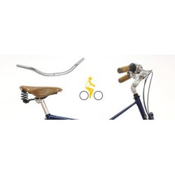 Position confort ( cintre en V et potence inclinable)