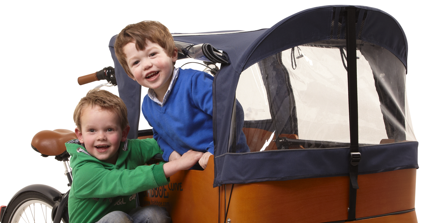 Tente de pluie bleue Triporteur Babboe Curve