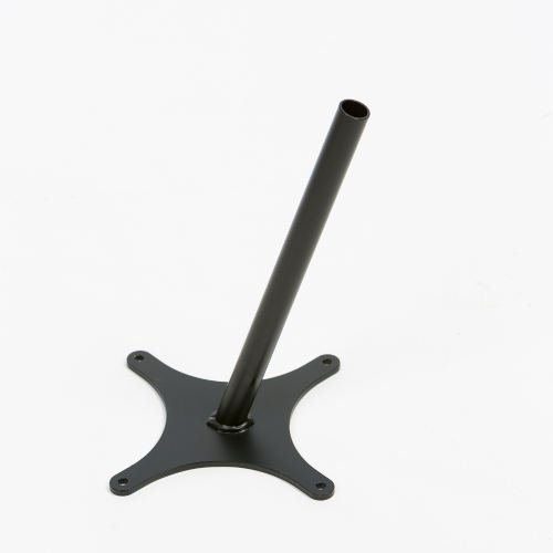 Support à fixer au plancher d'un biporteur Bakfiets.nl pour adapter un siège enfant avant