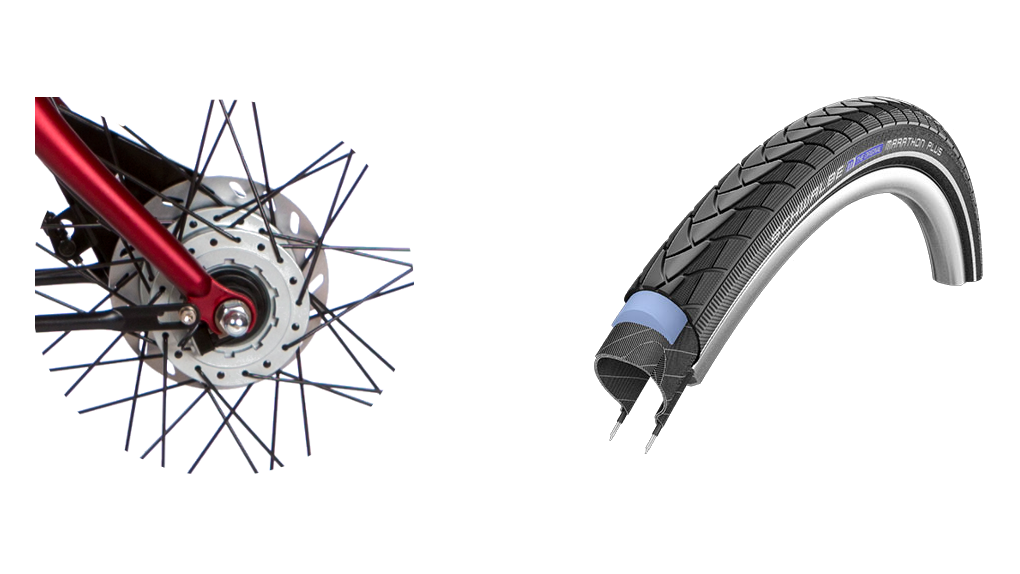 Pneus ballons renforcés Big Apple Plus Freins tout temps