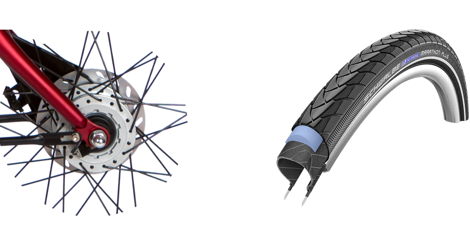 Pneus ballons renforcés Big Apple Plus Freins tout temps