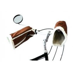 Manchons de vélos fourrés,  indispensables cet hiver