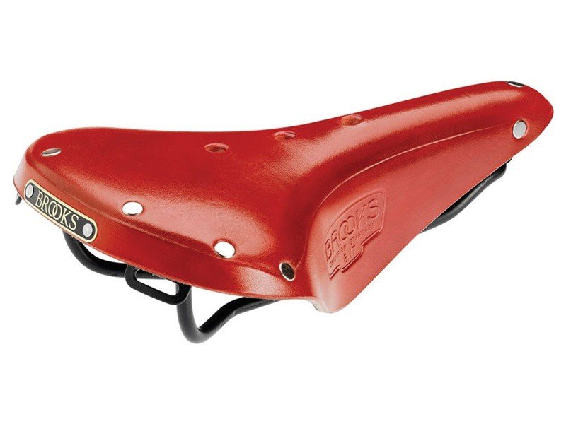 Selle Brooks B17 Rouge Carmin pour cyclotourisme