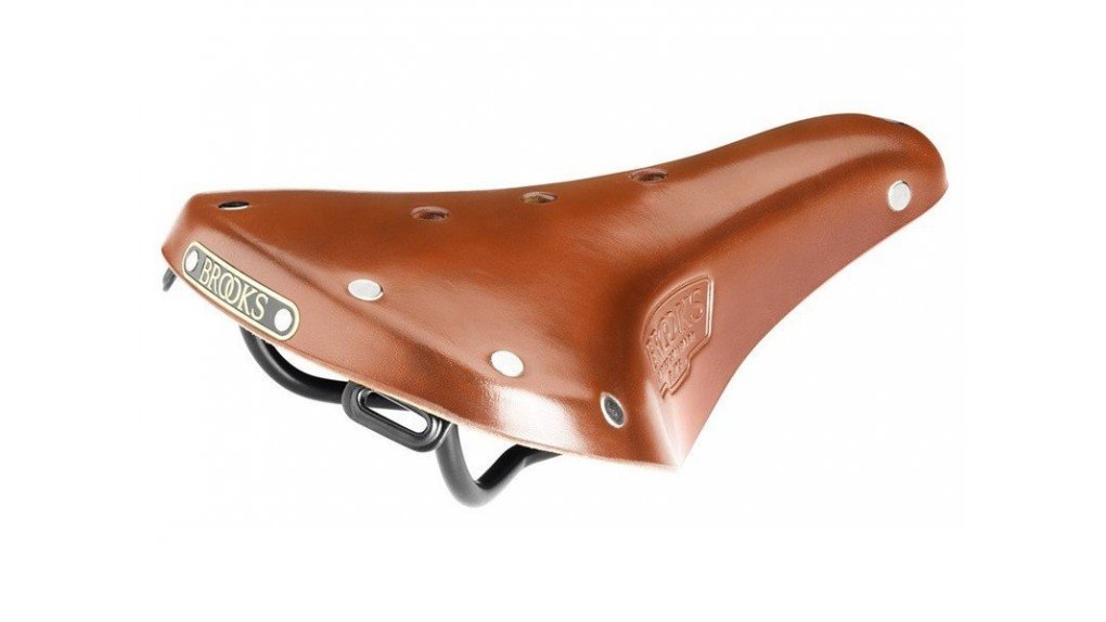 Selle Brooks B17S  miel,  pour cadre mixte ou trapèze