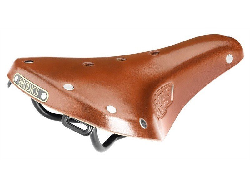 Selle Brooks B17S  miel,  pour cadre mixte ou trapèze