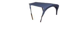 Tente de soleil bleue Triporteur Babboe Curve ( sans armature)