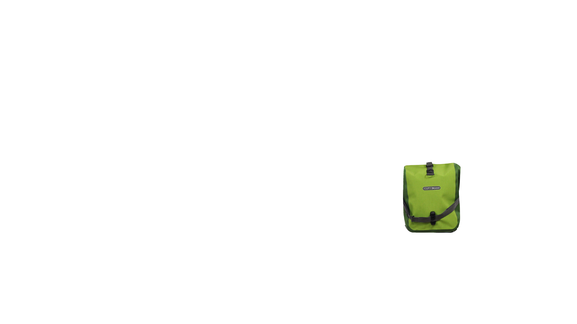 Deux sacoches avant Ortlieb Roller Plus,vert