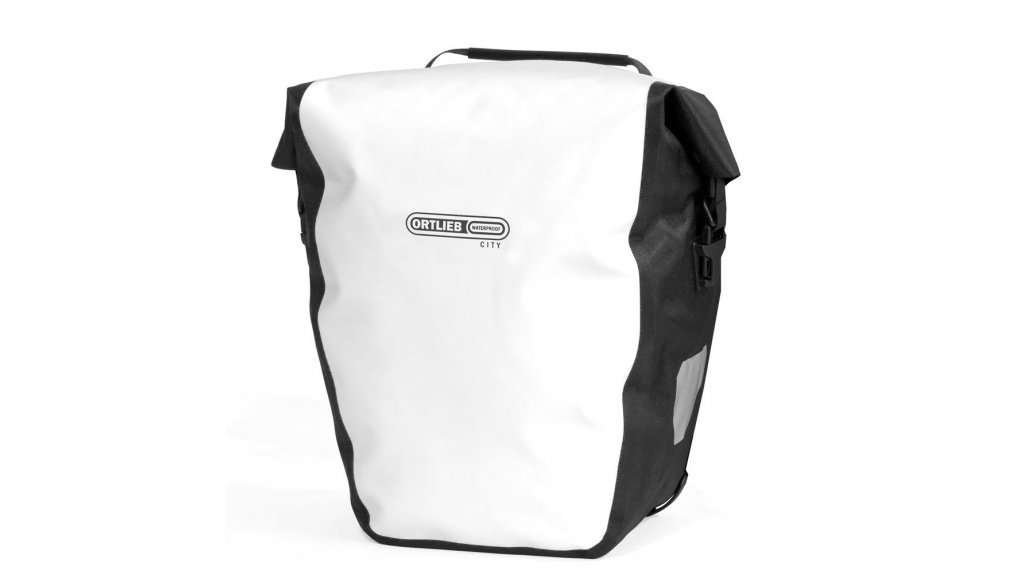 Deux sacoches amovibles 100% étanche  Ortlieb City, blanche