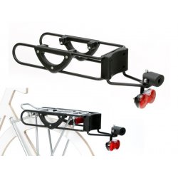 Fixation chariot  Andersen à un porte-bagage de vélo électrique