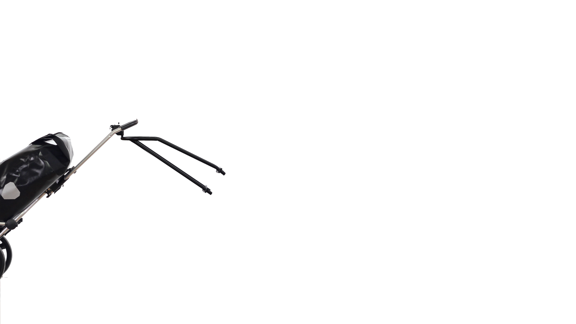 Fixation pour chariot Andersen aux haubans du vélo (avec serrure)