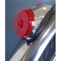 Feu arrière vintage sur garde-boue,à led,alimenté par piles