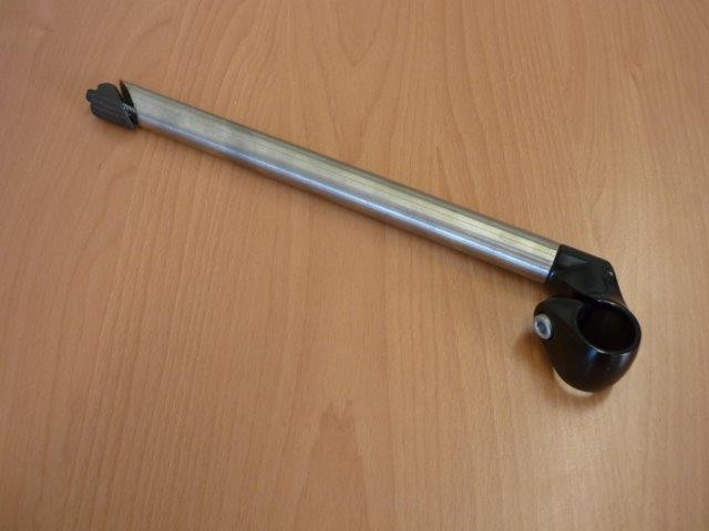 Potence Inox noir 300mm 22,2 mm