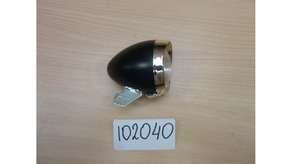 Phare avant halogène vintage noir