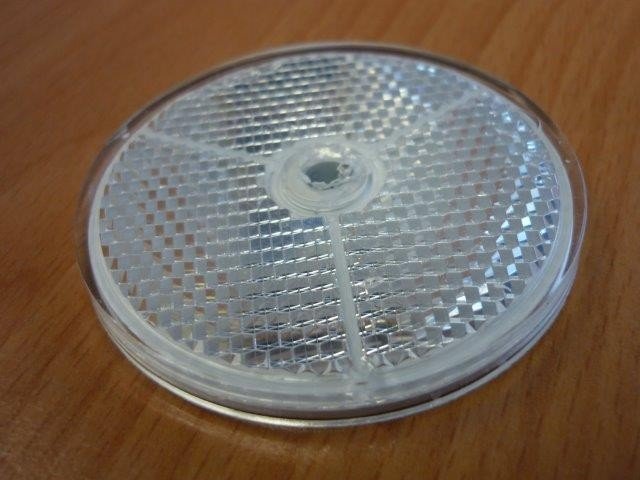 Catadioptre rond blanc (triporteur)