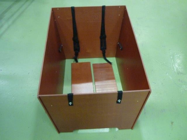 Coffre miel pour triporteur Bakfiets.nl étroit