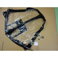 Protection pluie enfant pour biporteur Bakfiets.nl long,noire