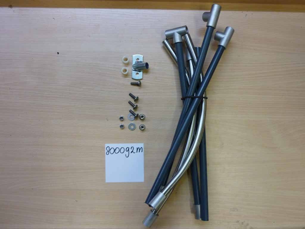 Structure pliante pour protection pluie enfant biporteur Bakfiets.nl court