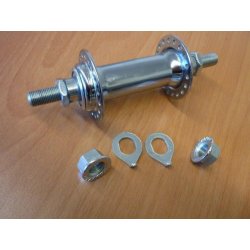 Moyeu avant simple chromé 36 rayons