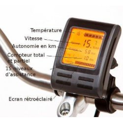 Console grand écran LCD assistance Easy Power ( vélo avant avril 2016)