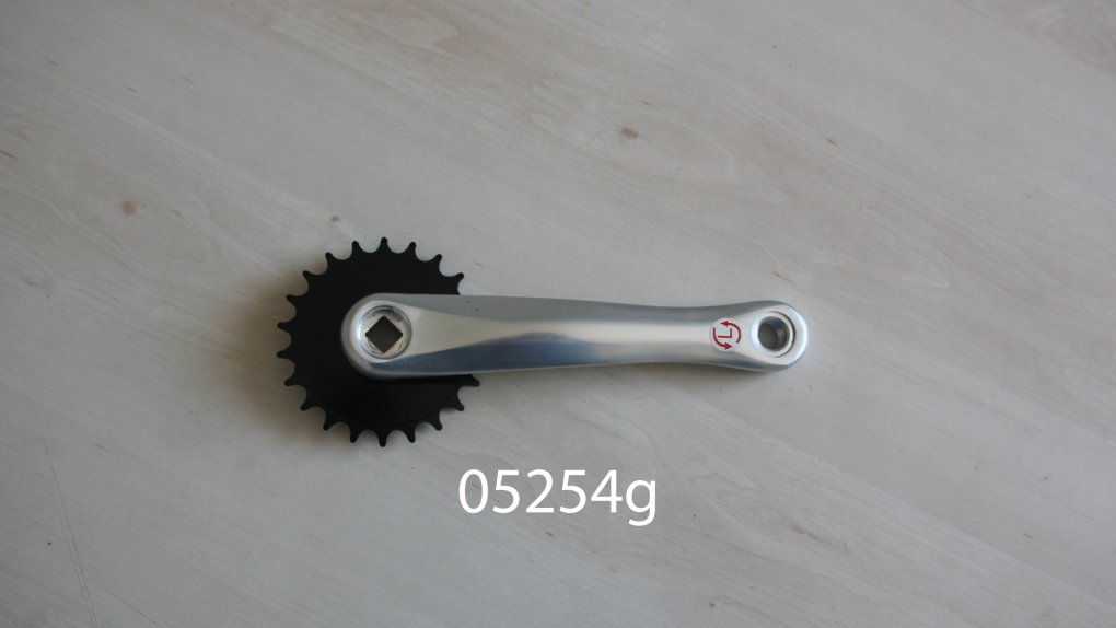 Plateau 22 dents avec manivelle gauche 170 mm pour  tandem ( livré sans la manivelle droite)