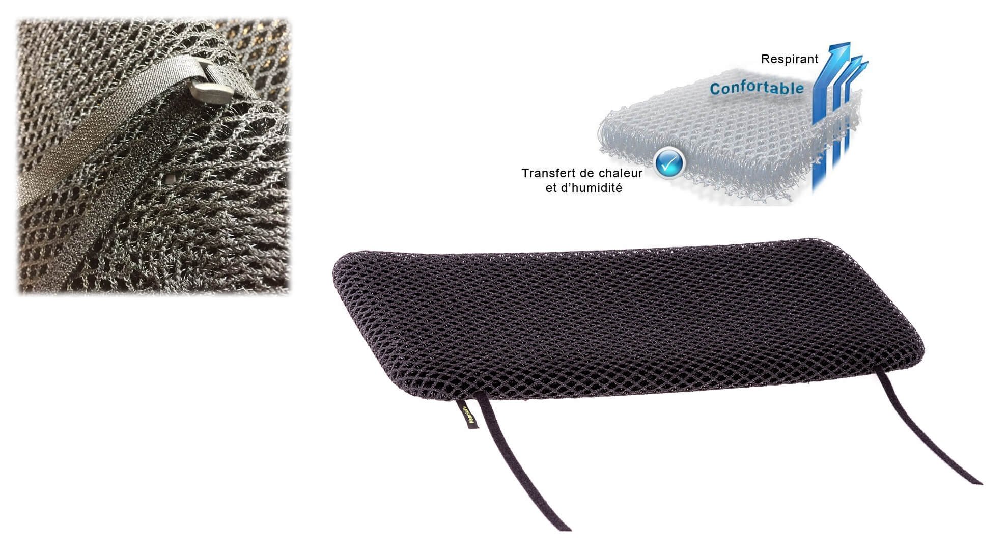 Coussin pour biporteur ou triporteur en tricot 3D