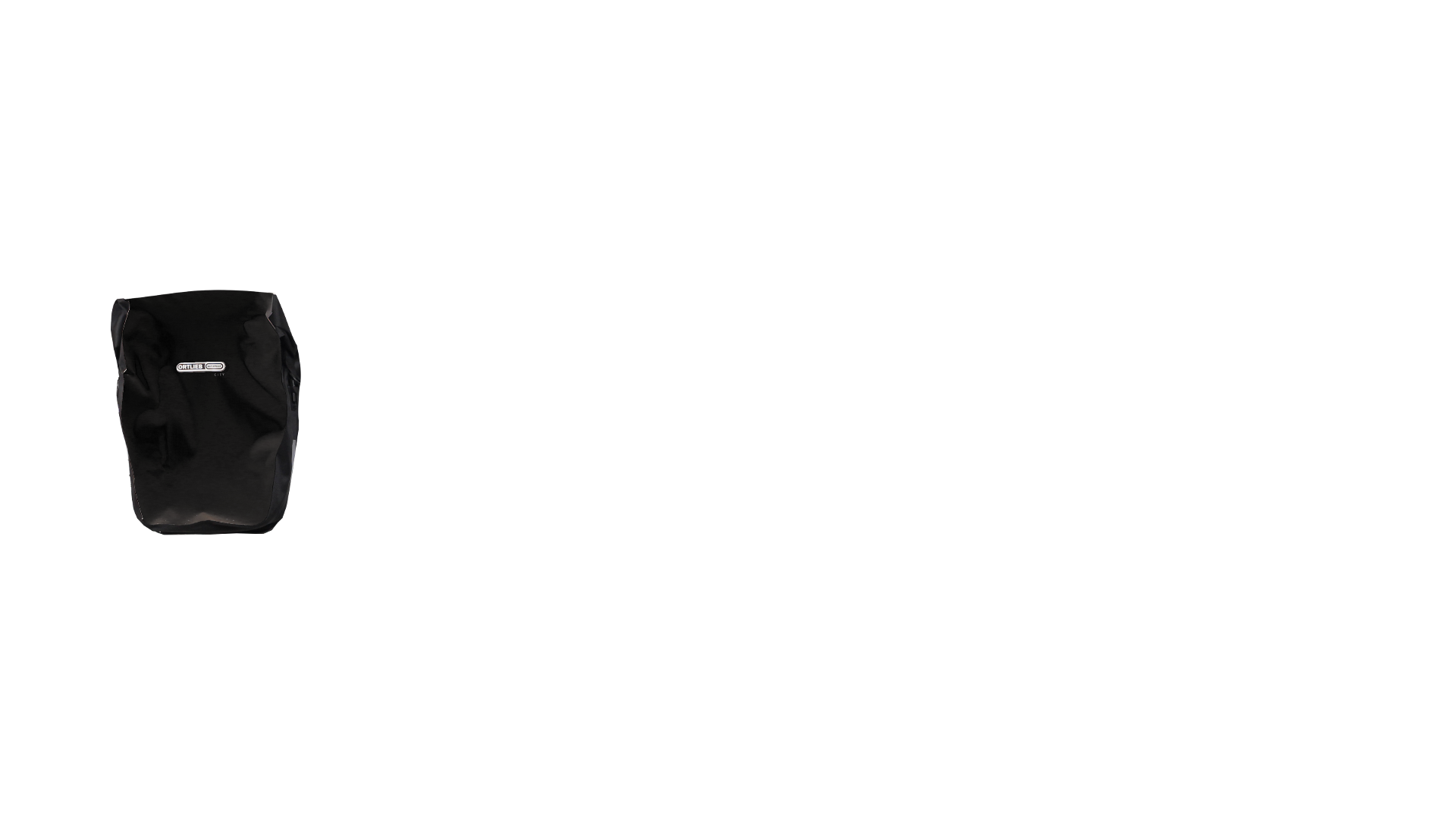 Deux sacoches amovibles 100% étanche  Ortlieb City,noires