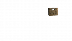 Grande malle en rotin sans couvercle pour vélo