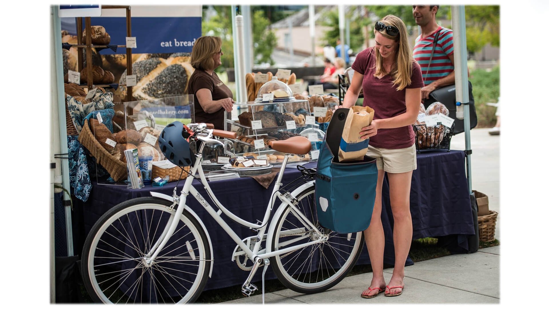 Sacoche étanche à fermeture magnétique rapide bleu