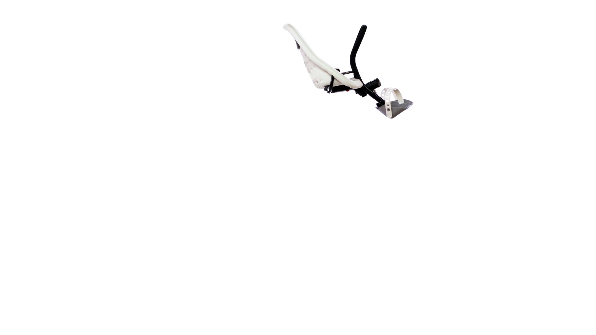 Siège bébé avant Yepp Mini blanc, 9 mois à 3 ans