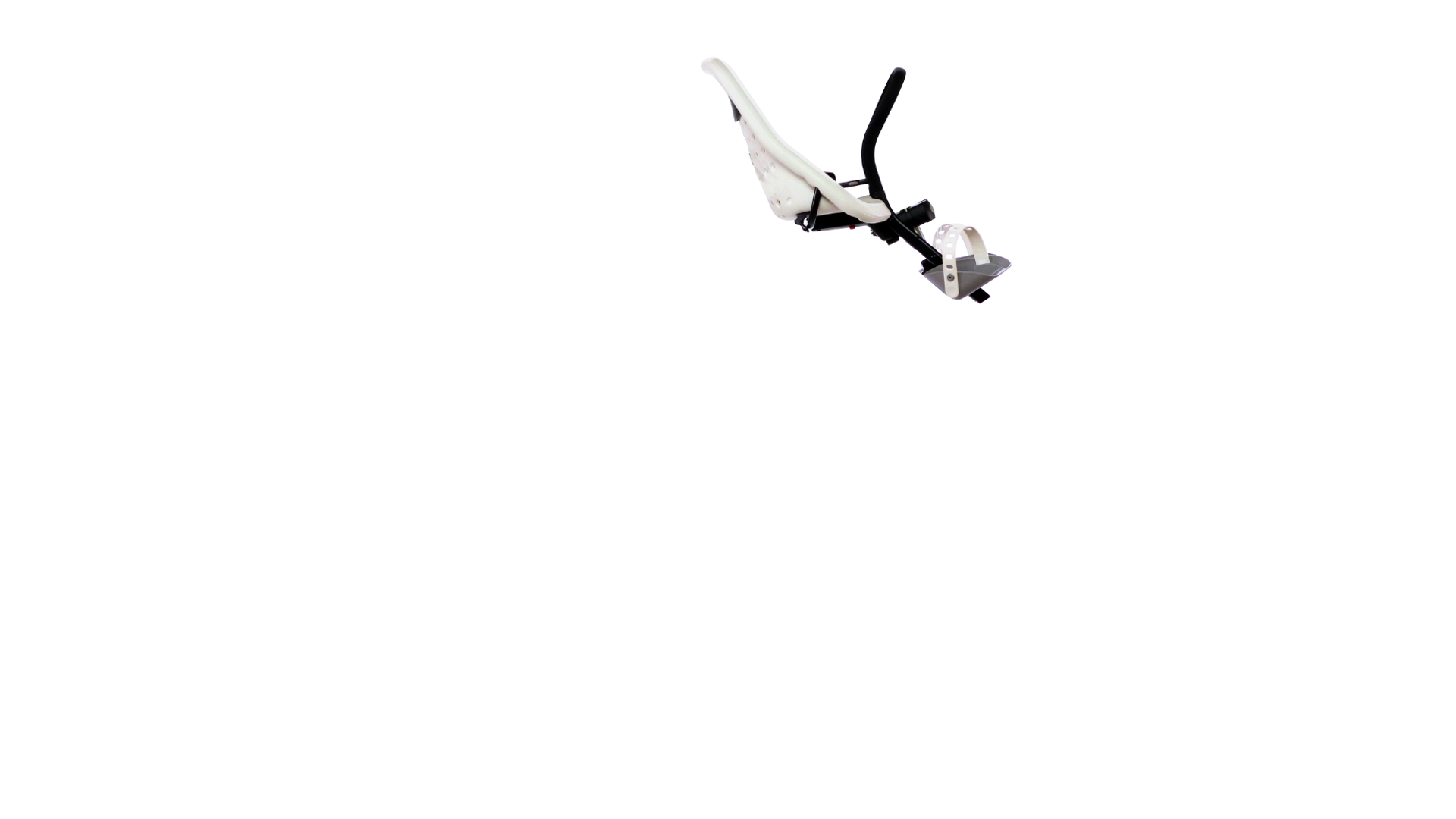 Siège bébé avant Yepp Mini blanc, 9 mois à 3 ans