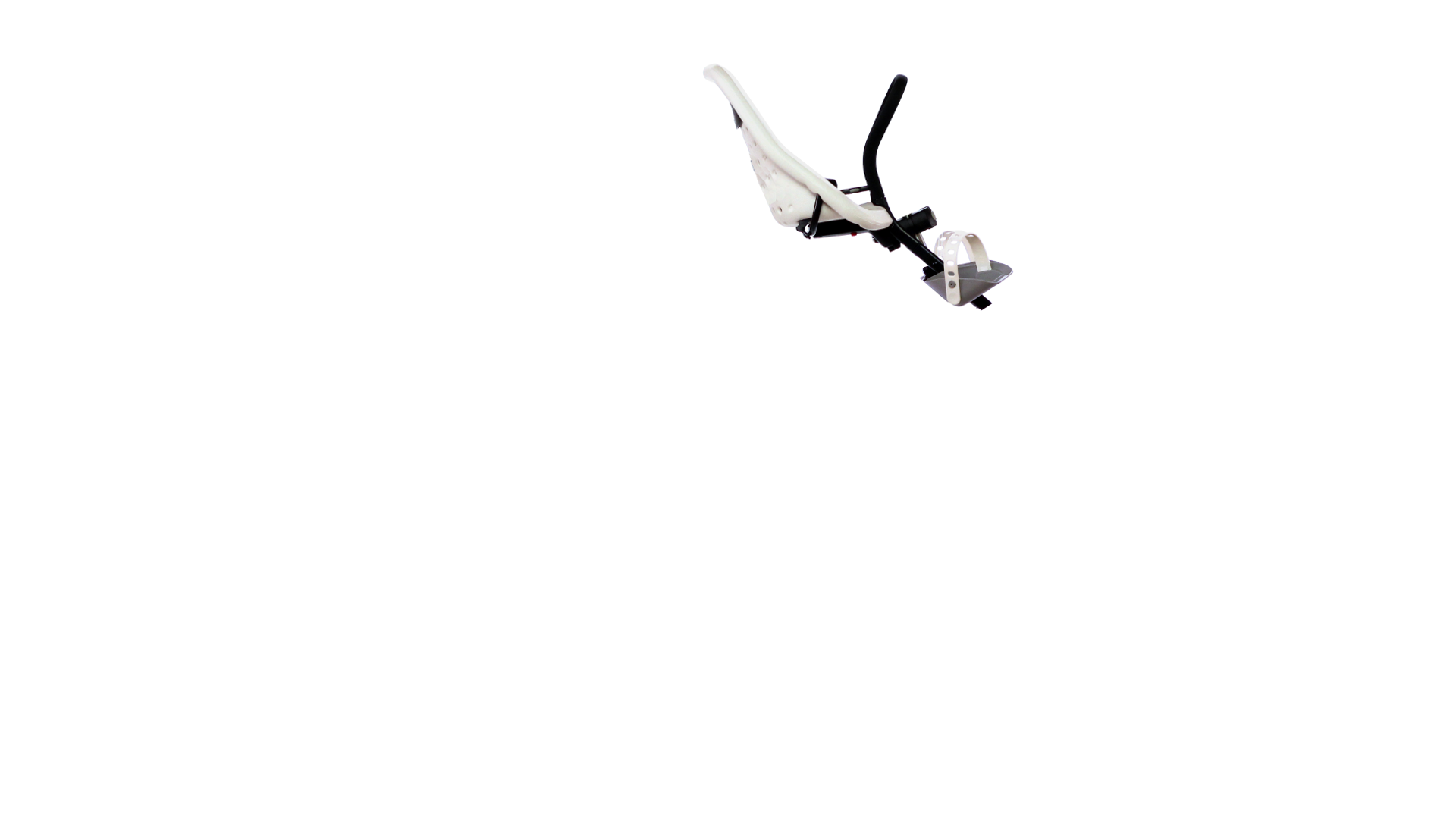 Siège bébé avant Yepp Mini blanc, 9 mois à 3 ans