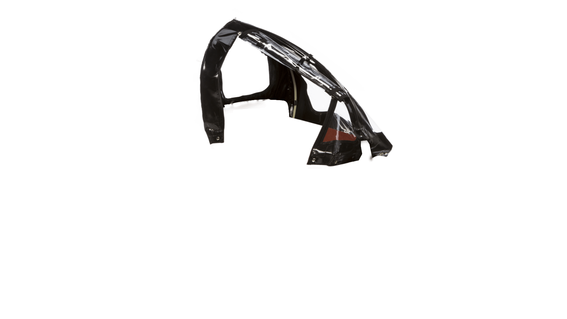 Protection pluie noire pour biporteur court Bakfiets