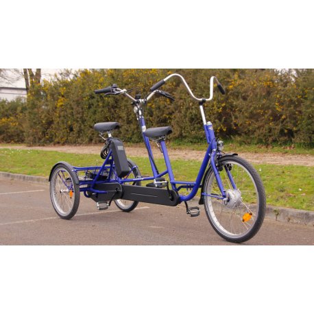 Tandem tricycle avec option assistance électrique