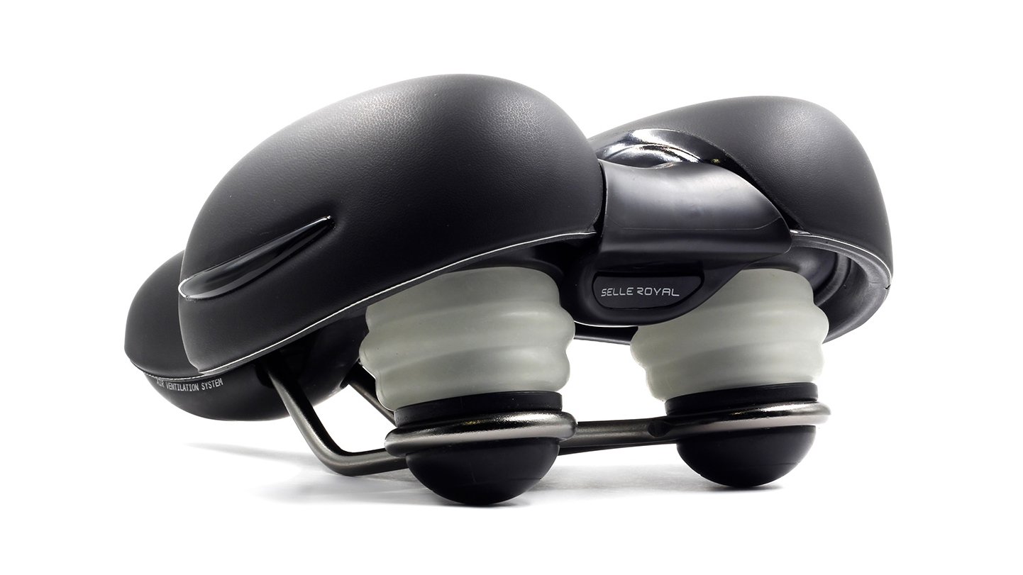 Selle Respiroavec amortisseur gel pour position assise droite 